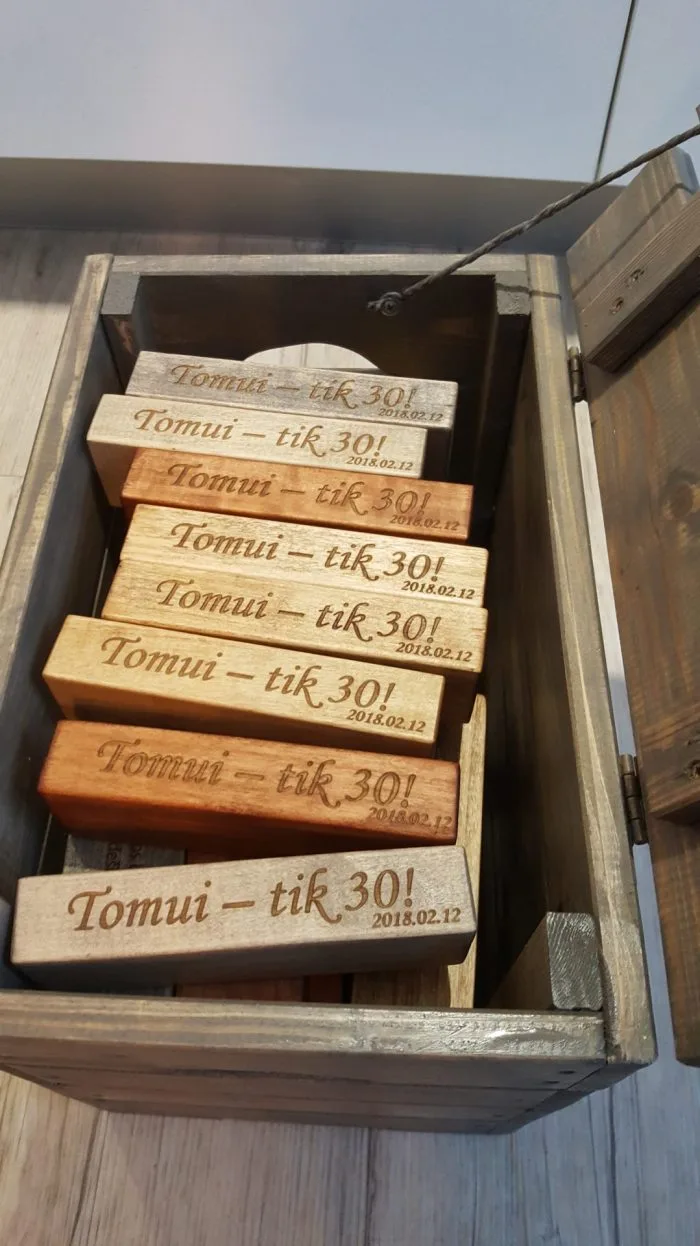 Personalizuota gimtadienio dovana - Jenga XXL su norimu tekstu