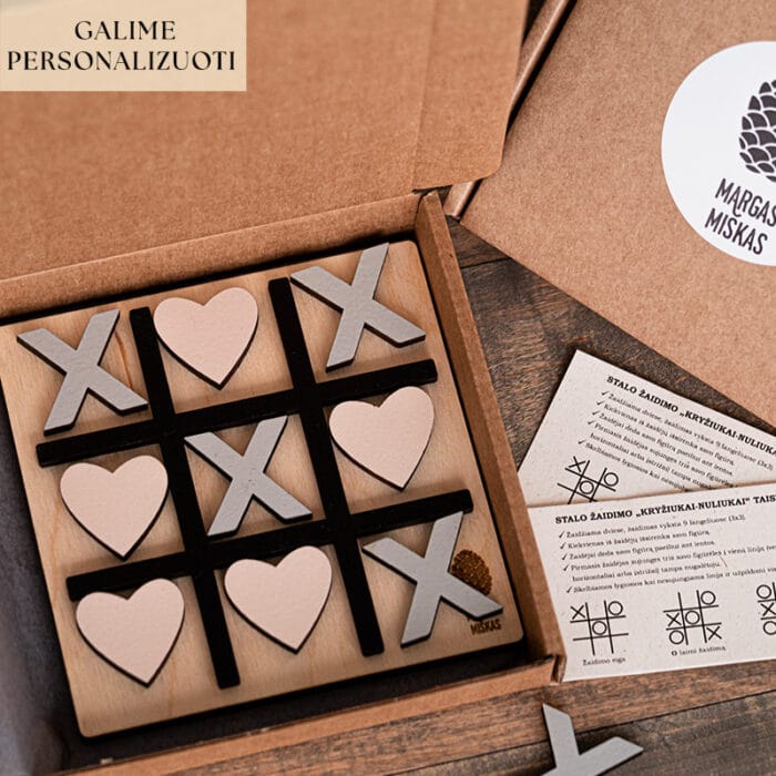 mini stalo zaidimas kryziukai nuliukai - Margas miskas