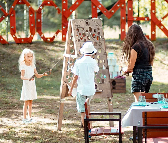 Darzelinuku, priesmokyklinuku, pradinuku isleistuviu idejos - Margas miskas komandinis zaidimu turnyras